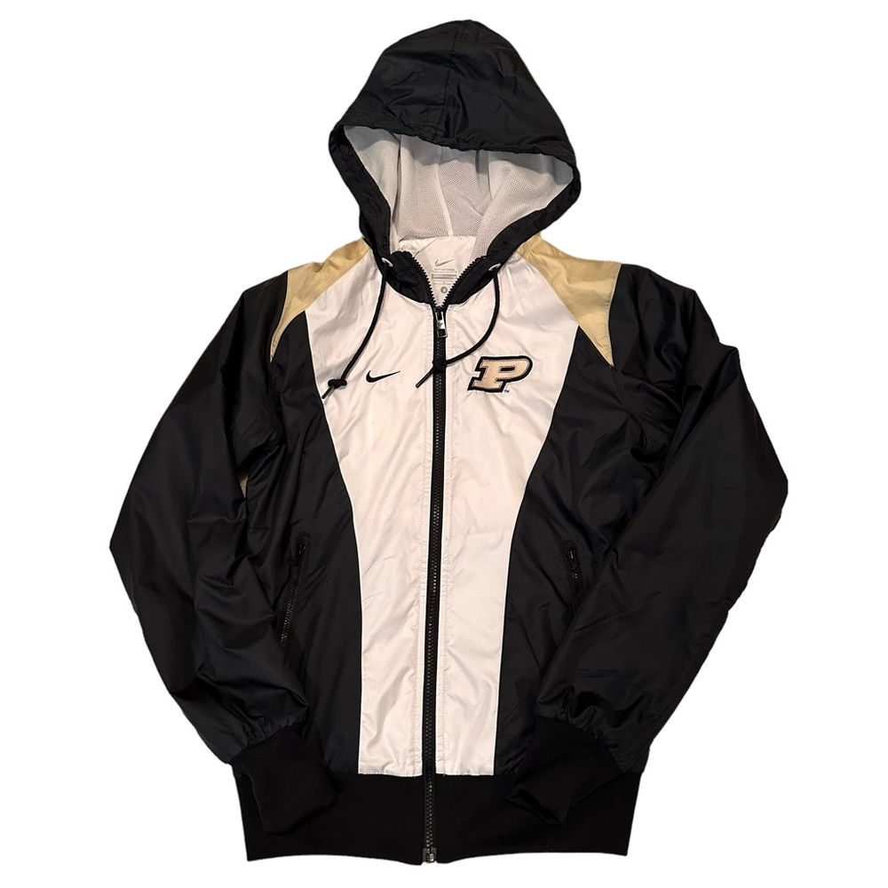 Nike Purdue Women’s Zippered Windbreaker Jacket size Small.